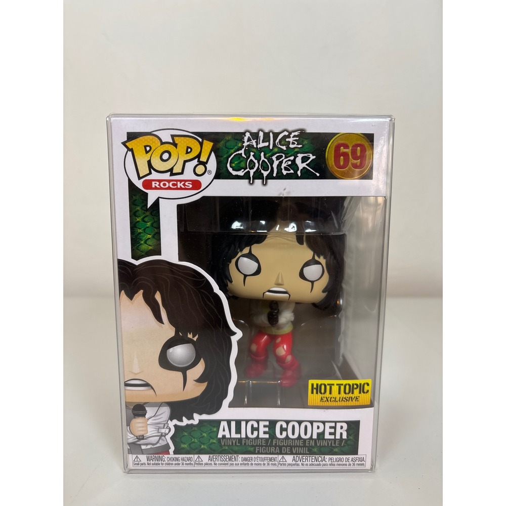 Funko Pop Rocks Alice Cooper 69 Straitjacket Hot Topic Exclusive Vinyl Protector